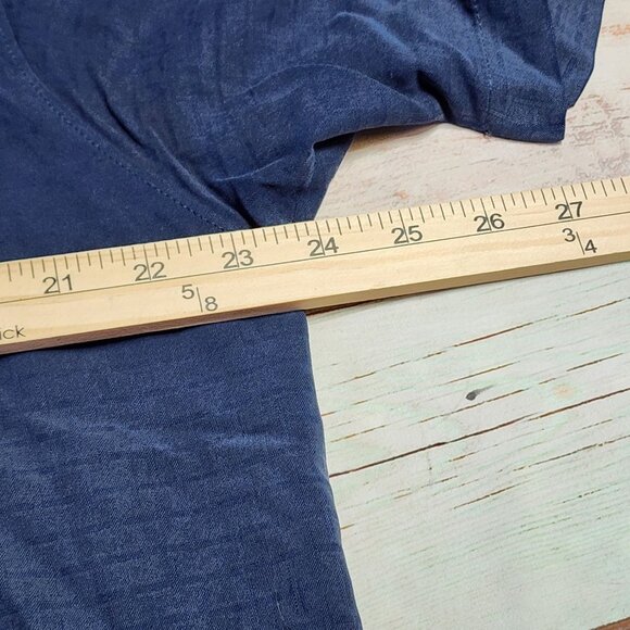 Tommy Bahama "One Minute Workout" Mens Blue Silk Shirt Medium - Picture 8 of 10